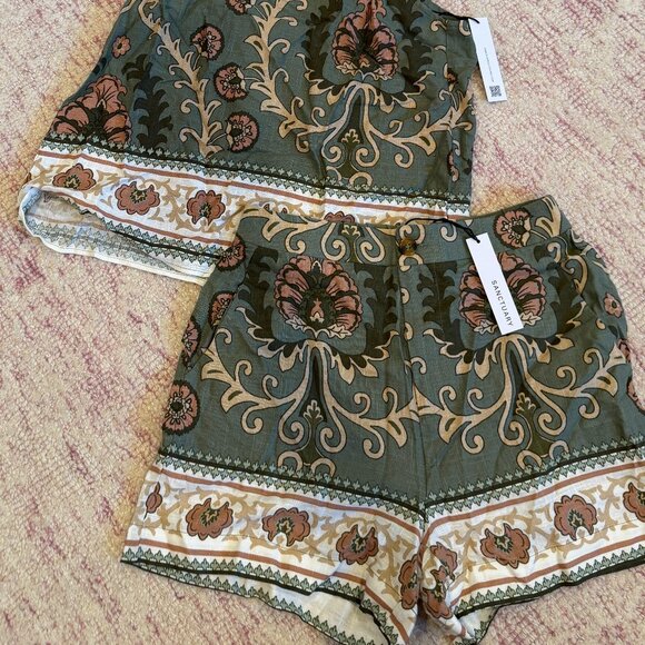 Sanctuary Green Printed Set - Picture 2 of 4